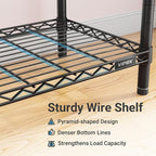 VIPEK V5C Heavy Duty Covered Clothes Rack Portable Closet Rack, Black Metal Clothing Rack with Black Upgarded Polyester Cover, Adjustable Custom Freestanding Closet Wardrobe, Max Load 800LBS