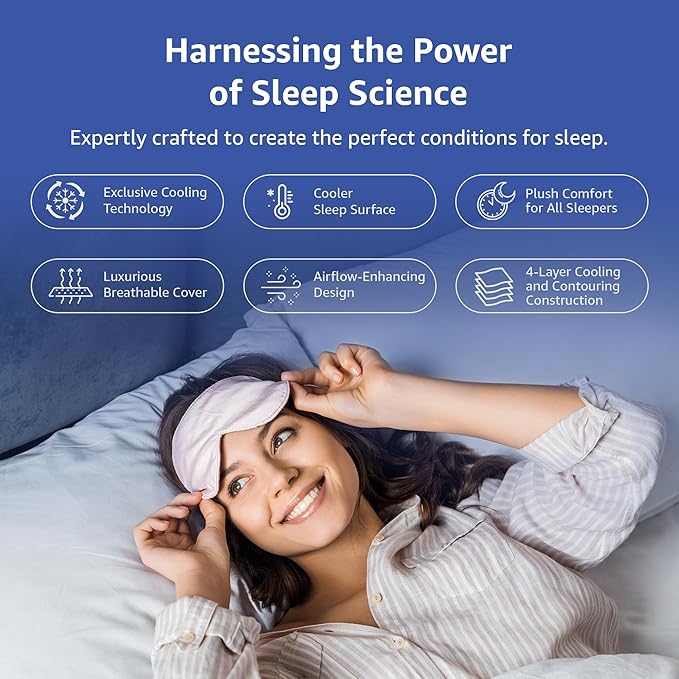 ROOST SLEEP Memory Foam Mattress, 14-Inch King – Cool Cloud Gel Foam Mattress with Plush Pressure Relief and Breathable Comfort – Ideal for Cooler, Deeper Sleep