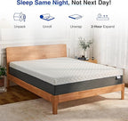 10 Inch Green Tea Memory Foam Mattress, Full Size Mattress in a Box, Gel Infused Foam for Pressure Relief and Cool Sleep, CertiPUR-US Certified, Medium Firm
