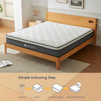 Full Size Mattress, 12 Inch Full Mattress in a Box, Memory Foam Hybrid Mattresses with Individual Pocket Spring for Motion Isolation & Silent Sleep, Pressure Relief, Medium Firm