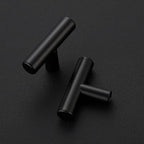 15 Pack Matte Black Cabinet Knobs - Kitchen Cabinet Knobs Black Cabinet Pulls for Kitchen Cabinet Drawer Stainless Steel Dresser Knobs for Cabinet Hardware 2in Length Single Hole T Bar