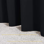 NICETOWN Black Out Bedroom Curtains 72 inches Long, Grommet Blackout Thermal Insulated Window Treatment Room Darkening for Bedroom/Home Office, 2 Panels, W37 x L72
