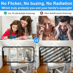 E12 LED Light Bulb Dimmable, 60W Halogen Equivalent, 6000K Daylight White, T6 Small Base 120V 7W 630LM C7 Bulbs for Ceiling Fan, Chandelier, Pendant Lighting, Salt Lamp, 3 Pack