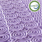 MUXHOMO 3 Inch King Size Mattress Topper, 7-Zone Gel Infused Mattress Topper, Egg Crate Foam Mattress, Lavender Cooling Gel Infused Bed Pad, CertiPUR-US Certified (76"×80", Lavender)