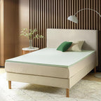 ZINUS 1.5 Inch Green Tea Memory Foam Mattress Topper, Smaller, More Convenient WonderBox Packaging, Pressure-Relieving Layers, CertiPUR-US Certified, Twin