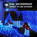 suddus Curtain Lights for Bedroom, 200 Led Hanging String Lights Outdoor Waterproof, Fairy Curtain Lights for Backdrop, Window, Wall, Wedding, Party, Blue
