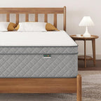 PurrJoys Twin Mattress, 12 Inch Hybrid Twin Size Mattress with Cooling Gel Memory Foam and Pocket Springs, CertiPUR-US Certified, Medium Firm