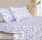 RUVANTI Flannel Sheets Full Size - 100% Cotton Double Brushed Bed Sheets Set, Deep Pockets 16 Inches, All Seasons Breathable & Extra Soft Full Sheets, Warm & Cozy, 4 Piece, Dry Winter