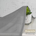 Aiyufeng Kirei Grey Sheer Kitchen Curtains 36 inch Length for Small Window, Faux Linen Textured Light Filtering Privacy Short Cafe Curtains for Living Room/Bedroom, 30Wx36L inch, Set of 2, Gray