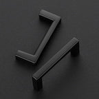 Ravinte 5 Pack Matte Black Cabinet Pulls, 2-1/2 Inch (64mm) Hole Center Slim Kitchen Handles, Square Drawer Pulls for Cabinets & Cupboards, Hardware
