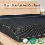Crystli Twin Mattress 10 Inch, Gel Memory Foam Twin Size Mattresses, Activated Charcoal Infused, Medium Firm Bed Mattress in a Box for Pressure Relief, Fiberglass-Free, CertiPUR-US Certified, Black