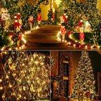 Brizled Outdoor Christmas Lights, 78.74ft 240 LED Christmas Lights, Plug in Christmas Tree Lights Connectable, 8 Modes Mini Led String Lights Waterproof for Indoor Outside Xmas Decorations Warm White