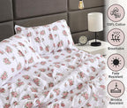 RUVANTI Flannel Sheets King Size - 100% Cotton Brushed King Size Sheets Set - Deep Pockets 16 Inches Bed Sheets - All Seasons Breathable & Extra Soft - Warm & Cozy, 4 Piece, Bali