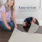 Veken 2.5x14 Ft Rug Pad Gripper for Hardwood Floors, Non Slip Rug Pads for Area Rugs, Thick Rug Grippers for Tile Floors, Under Carpet Anti Skid Mat, Keep Your Rugs Safe and in Place