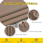 NICETOWN Kitchen Blackout Curtains and Drapes - Triple Weave Energy Saving Thermal Insulated Solid Grommet Blackout Panels for Patio (1 Pair, 46 inches by 90 Inch, Cappuccino)