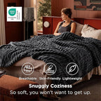 Bedsure GentleSoft Grey California King Size Blanket for Bed - Cozy Soft Blankets for Women, Cute Large Throws for Girls, 102x96 Inches