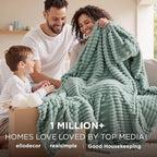 Bedsure GentleSoft King Size Blanket for Bed - Cozy Soft Blankets for Women, Cute Large Fleece Throws for Girls, Sage Green, 108x90 Inches