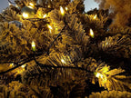 Christmas Light, 33ft 100 LED Battery Operated String Lights with Auto Timer & 8 Modes, Green Wire Outdoor Waterproof String Lights for Outdoor and Indoor Christmas Decor – Warm White