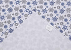 RUVANTI Flannel Sheets Queen Size - 100% Cotton Double Brushed Bed Sheets, Deep Pockets 16 Inches Queen Sheet Set, All Seasons Breathable & Extra Soft - Warm & Cozy, 4 Piece, Snow Flake Grey