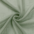 Aiyufeng Kirei Sage Green Linen Sheer Curtains 63 inch Length - Premium Flax Linen Material Soft Semi Sheer Half Privacy Protected for Livingroom, Bedroom, Farmhouse, W 40 x L 63 inch, 2 Panels
