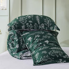 Bedsure California King Comforter Set - Emerald Bed Set, 3 Pieces Cute Floral Bedding, 1 Soft Reversible Botanical Flowers Comforter and 2 Pillow Shams