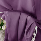 Aiyufeng Plum Purple Sheer Curtains 96 Inches Long 2 Panels, Solid Voile Top Dual Rod Pockets Stylish Breathable Drapes Window Treatment for Kid's Room/Bedroom/Living Room, 42W x 96L inches