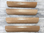 6Pcs 4.84" Wood Solid Furniture Pulls Handles, Painted Smoothly Wooden Handles Cupboard Closet Drawer Handle Pull,Hole Dis.3.78"