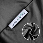 Box Spring Cover Twin Size, Alternates for Bed Skirt, Smooth and Elastic Woven Fabric Wrap Around 4 Sides of The Box Spring, Wrinkle & Fading Resistant, Washable, Dustproof, Black