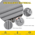 NICETOWN Silver Grey Sliding Door Curtains 2 Panels Set 118 inches Long, Grommet Thermal Blackout Curtains Privacy Room Divider Sound Reducing for Bedroom/Living Room, W66 x L118