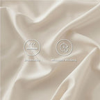 Bedsure Cooling Sheets Twin, Rayon Derived from Bamboo, Breathable & Soft Twin Sheets Set, Deep Pocket Up to 16 Inches, Hotel Luxury Silky Bedding for Hot Sleepers, Light Beige