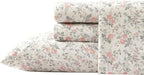 Laura Ashley - Flannel Sheets King Size, Anti-Pilling & Wrinkle Resistant Cotton, Touchably Soft for All-Season Comfort - Bed Sheets with Matching Pillowcases & Fitted Sheet (Rosalie Grey)