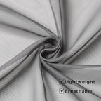 OWENIE Grey Sheer Curtains 72 Inches Long 2 Panels, Transparent Voile Sheer Curtain Double Rod Pocket Gauze Drapes for Living Room Bedroom Window Sliding Glass Door Treatment, 42 x 72 Inch
