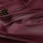 OVZME Burgundy Sheer Curtains 84 Inches Long 2 Panels Set, Light Filtering Sheer Curtains for Living Room Bedroom 59 Inch Extra Wide, Modern Voile Filmy Rod Pocket Window Drapes, 59Wx84L Inches