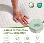 EGOHOME Twin XL Memory Foam Mattress, 12 Inch Bed Mattress in a Box with Cooling Green Tea Gel, Relieve Pressure with Medium Support, CertiPUR-US Certified, 80''L x 38''W, White