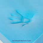 Subrtex Mattress Topper, Memory Foam Mattress Topper, Gel-Infused Memory Foam Topper for Side Stomach Sleepers, Breathable Bed Toppers (4 Inch, King)