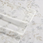 Laura Ashley - Flannel Sheets Full Size, Anti-Pilling & Wrinkle Resistant Cotton, Touchably Soft for All-Season Comfort - Bed Sheets with Matching Pillowcases & Fitted Sheet (Fawna Grey)
