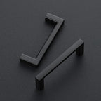 Ravinte 10 Pack Matte Black Cabinet Pulls, 3 Inch (76mm) Hole Center Slim Kitchen Handles, Square Drawer Pulls for Cabinets & Cupboards, Hardware