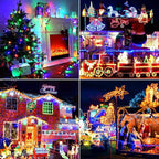 328FT 1000LEDs Christmas Lights Outdoor Indoor 8 Modes for Christmas Tree Party Decoration, 100% UL Listed (Multicolor)