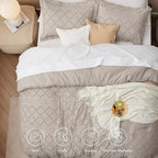 Bedsure Queen Comforter Set - Linen Comforter, Boho Tufted Shabby Chic Bedding for Kids, 3 Pieces Vintage Farmhouse Bed Set for All Seasons, Fluffy Soft Bedding with 2 Pillow Shams