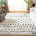 SAFAVIEH Arizona Shag Collection Area Rug - 11' x 15', Ivory & Slate, Non-Shedding & Easy Cleaning, Plush Thick Pile, Ideal for Living Room, Bedroom, Dining Space (ASG741M)