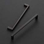 Ravinte 30 Pack Matte Black Cabinet Pulls, 6-1/4 Inch (160mm) Hole Center Slim Kitchen Handles, Square Drawer Pulls for Cabinets & Cupboards, Hardware