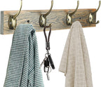 IBosins 32 Pack Antique Brass Coat Hooks Wall Mounted with 64 Screws Retro Double Hooks Utility Hooks for Coat, Scarf, Bag, Towel, Key, Cap, Cup, Hat