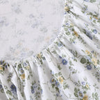 Laura Ashley - Flannel Sheets Twin Size, Anti-Pilling & Wrinkle Resistant Cotton, Touchably Soft for All-Season Comfort - Bed Sheets with Matching Pillowcase & Fitted Sheet (Le Fleur Cottage Blue)