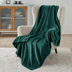 Bedsure GentleSoft Fleece Throw Blanket Forest Green - 300GSM Blankets for Couch, Sofa, Bed, Soft Lightweight Plush Cozy Throws for Toddlers, 50x60 inches