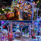 150ft LED Rope Lights Outdoor, 1080 LED Connectable and Flexible Tube Lights with 8 Modes, Waterproof LED Rope Lighting for Garden Patio Bedroom Party Pool Indoor Outdoor Christmas Decor (White&Blue)