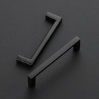 Ravinte 30 Pack Matte Black Cabinet Pulls, 3-3/4 Inch (96mm) Hole Center Slim Kitchen Handles, Square Drawer Pulls for Cabinets & Cupboards, Hardware