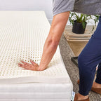Pure Green Natural Latex Mattress Topper - Firm - 3 Inch - Cal King Size (GOLS Certified Organic)