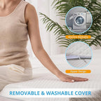 EGO Gel Memory Foam Mattress Topper, 4 Inch Twin XL with Removable Breathable Soft Cover, Cooling Bed Topper for Comfort Body Support & Pressure Relief, CertiPUR-US Certified