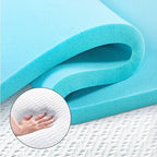 ZINUS 3 Inch Ultra Cooling Gel Memory Foam Mattress Topper with Cooling Cover, CertiPUR-US Certified, Queen, White