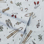 Eddie Bauer - Full Sheets, Cotton Flannel Bedding Set, Brushed For Extra Softness, Cozy Home Decor (Snow Days, Full)